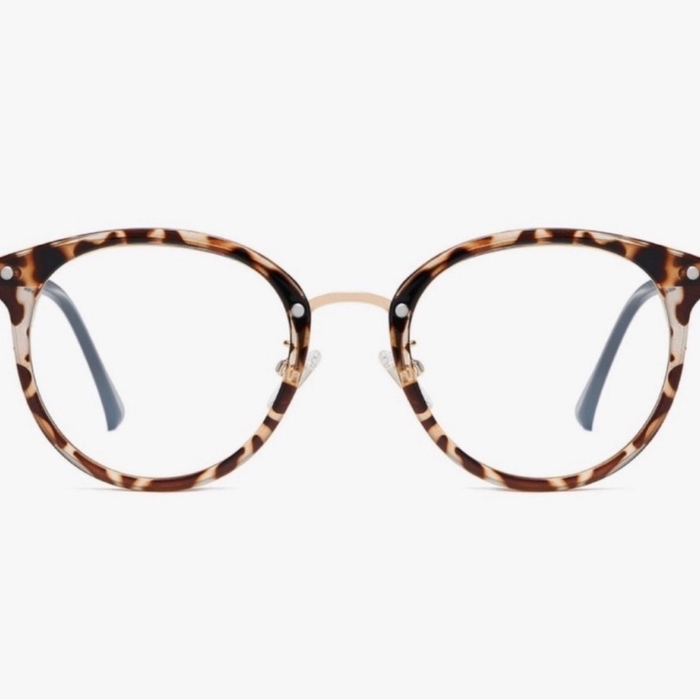 Amazon Blue Light Blocking Glasses, Pack of 2, Black and Gold and Brown Leopard